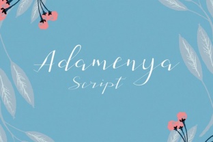 Adamenya: A Handwritten Font for Editorial Design