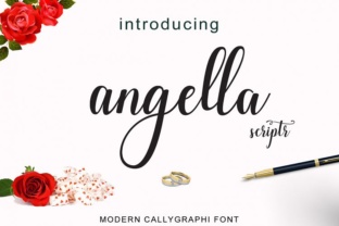 Angella Script: A Stylish Handwritten Calligraphy Font for Elegant Campaigns