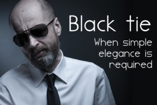 Black Tie Typeface for Modern Web Design