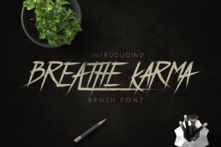 Breathe Karma: The Vintage Brush Font for Authentic Brand Storytelling