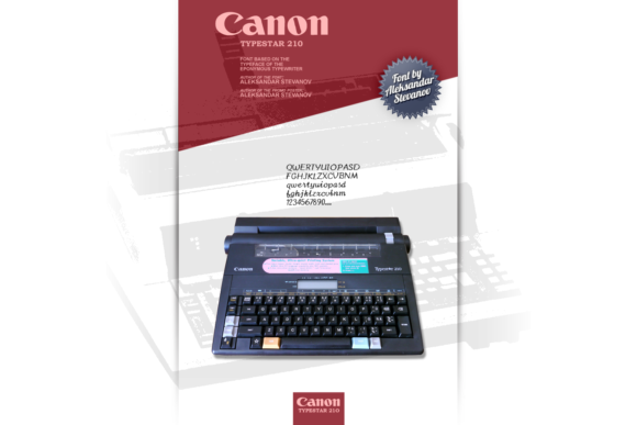 Canon TypeStar 210: A Retro Handwritten Font for Authentic Brand Identity