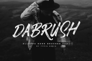 Dabrush: The Edgy Dry Brushed Font for Trendy Brand Identity