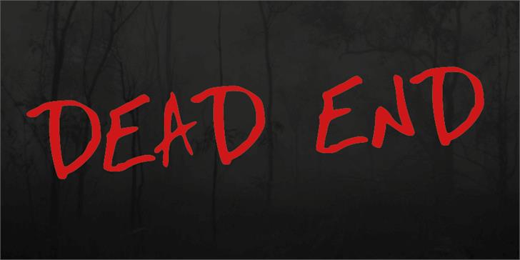 Dead End Typeface: The Ultimate Graffiti Display Font for Dark Web Design
