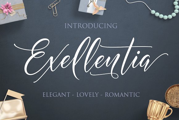 Exellentia Handwritten Font for Editorial Design