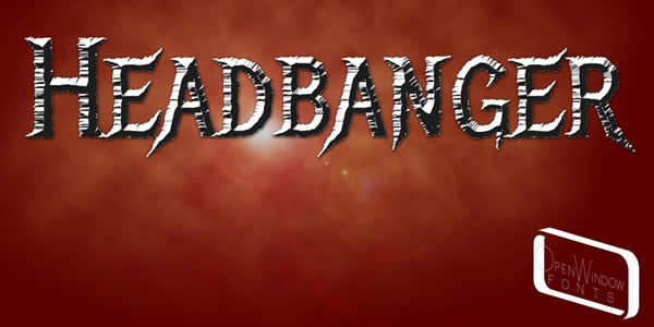 Headbanger Display Typeface for High-Impact Campaigns