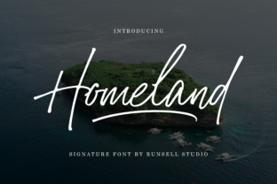 Homeland: The Signature Script Font for Authentic Brand Identity