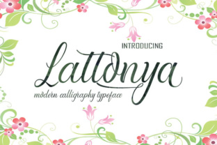 Lattonya Typeface: A Handmade Script for Elegant Branding