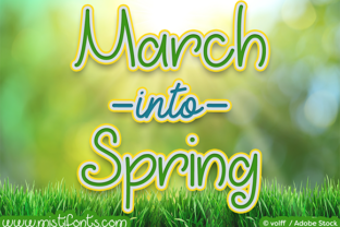 March into Spring: A Handwritten Typeface for Editorial Design