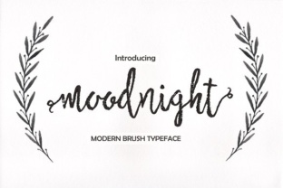 Moodnight: A Handwritten Typeface for Editorial Design