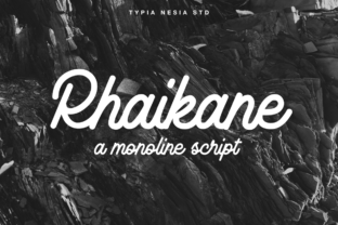 Rhaikane: The Vintage Monoline Script for Handmade Brands