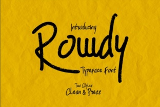 Rowdy: A Modern Handwritten Marker Font for Authentic Branding