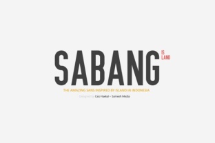 Sabang Island Typeface for Campaign Design