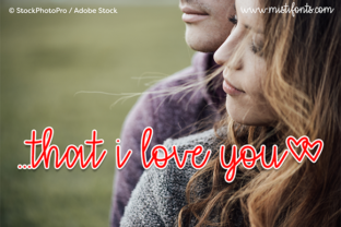 That I Love You: A Script Handwritten Typeface for Editorial Accents