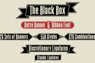 The Black Box: A Retro Display Font for Brand Packaging and Labels